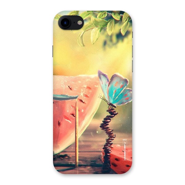 Watermelon Butterfly Back Case for iPhone SE 2020
