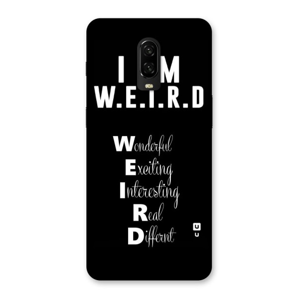 Weird Me Back Case for OnePlus 6T