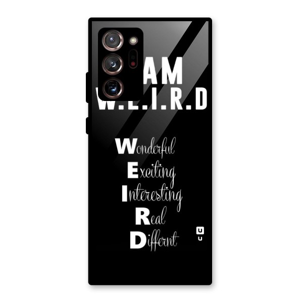 Weird Me Glass Back Case for Galaxy Note 20 Ultra