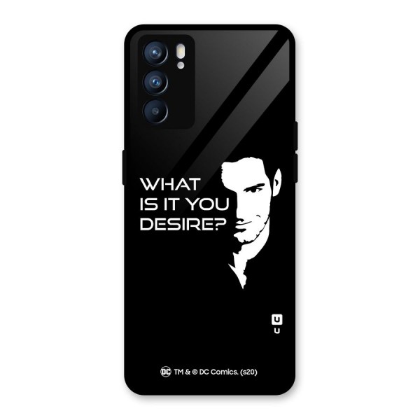 What Do You Desire Glass Back Case for Oppo Reno6 5G