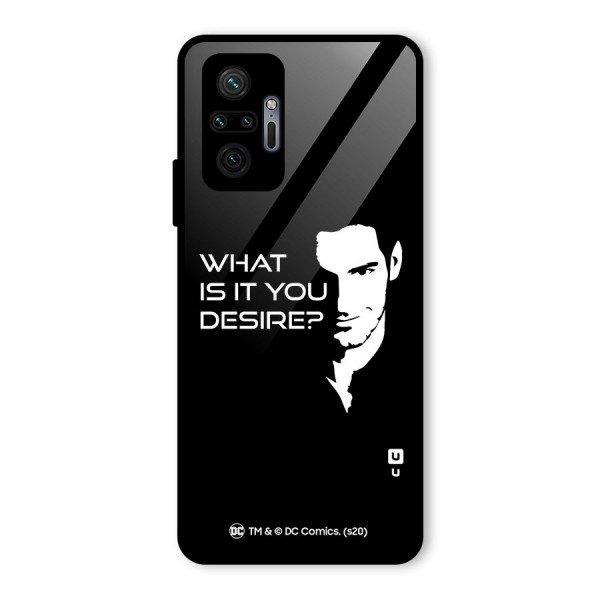 What Do You Desire Glass Back Case for Redmi Note 10 Pro Max