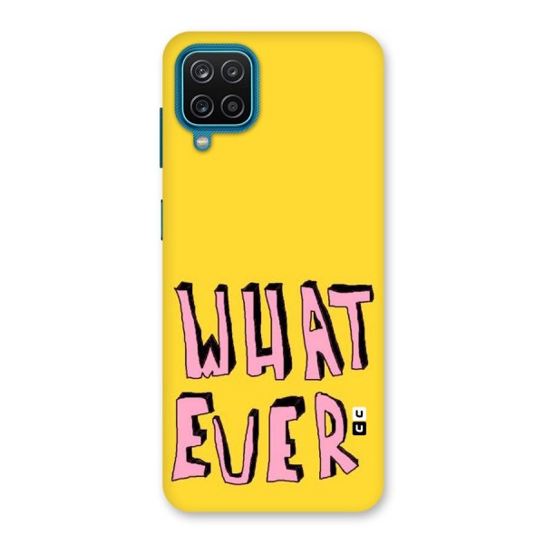 Whatever Yellow Back Case for Galaxy M12
