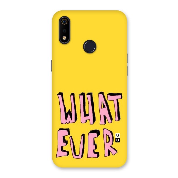 Whatever Yellow Back Case for Realme 3i