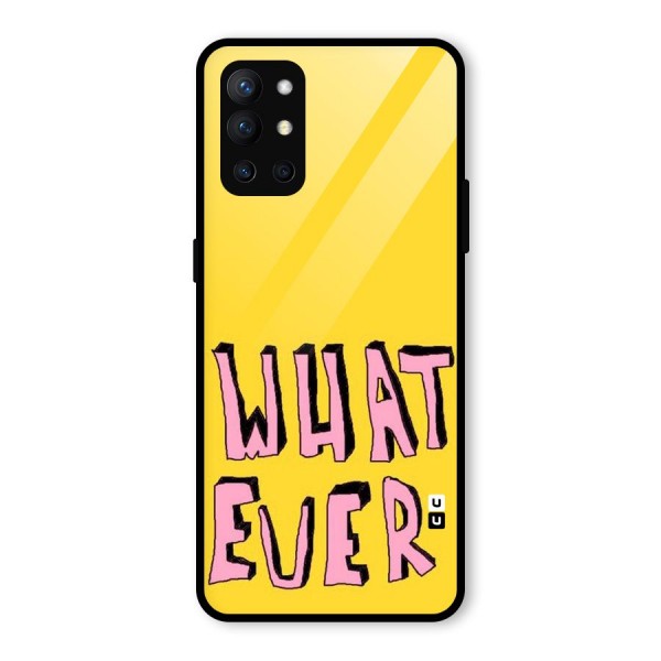 Whatever Yellow Glass Back Case for OnePlus 9R