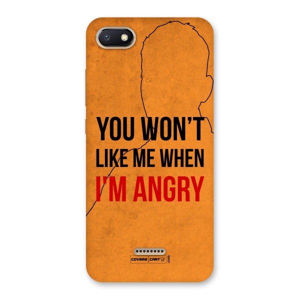When I M Angry Back Case for Redmi 6A