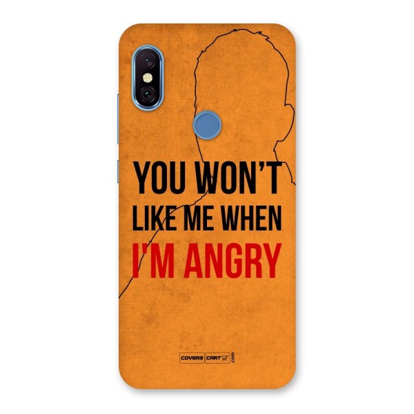 When I M Angry Back Case for Redmi Note 6 Pro