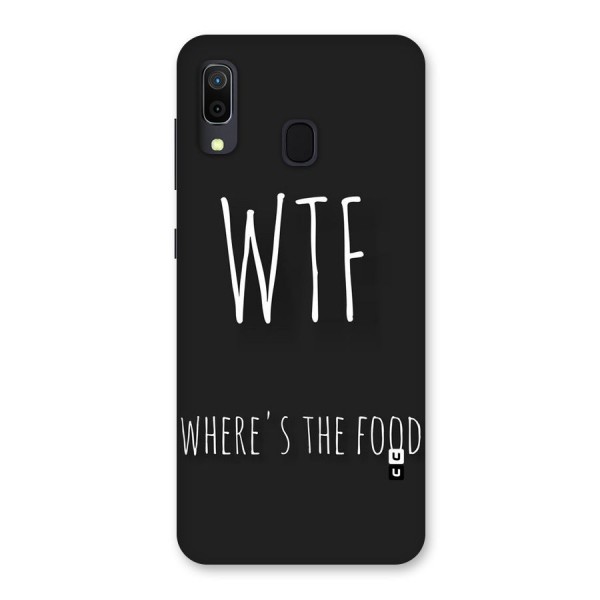 Where The Food Back Case for Galaxy A20