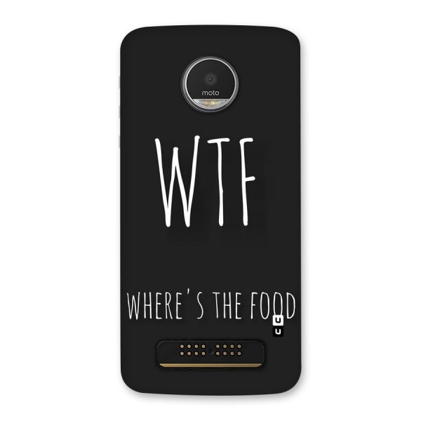Where The Food Back Case for Moto Z Play