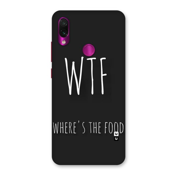 Where The Food Back Case for Redmi Note 7 Pro