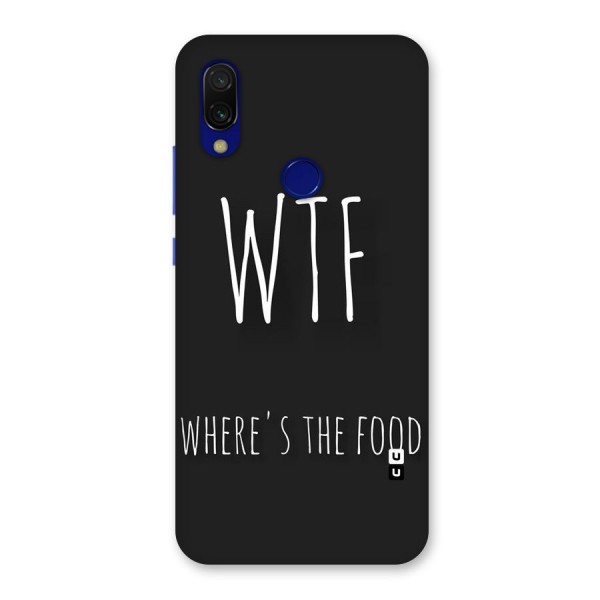 Where The Food Back Case for Redmi Y3