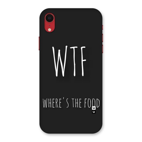 Where The Food Back Case for iPhone XR