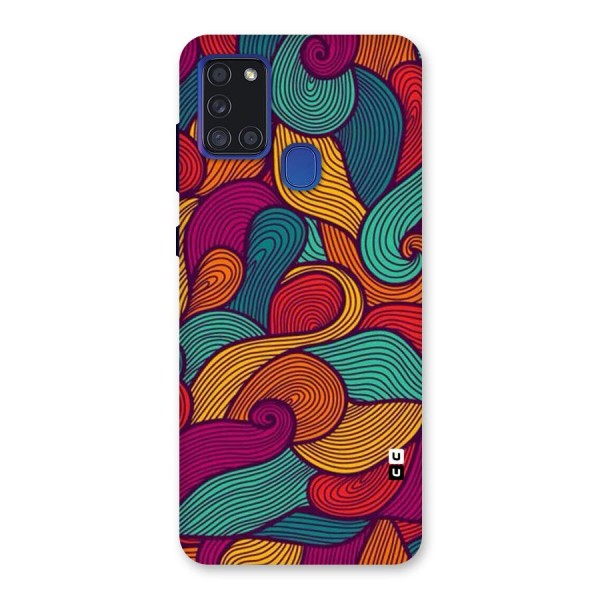 Whimsical Colors Back Case for Galaxy A21s