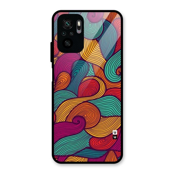 Whimsical Colors Glass Back Case for Redmi Note 10S