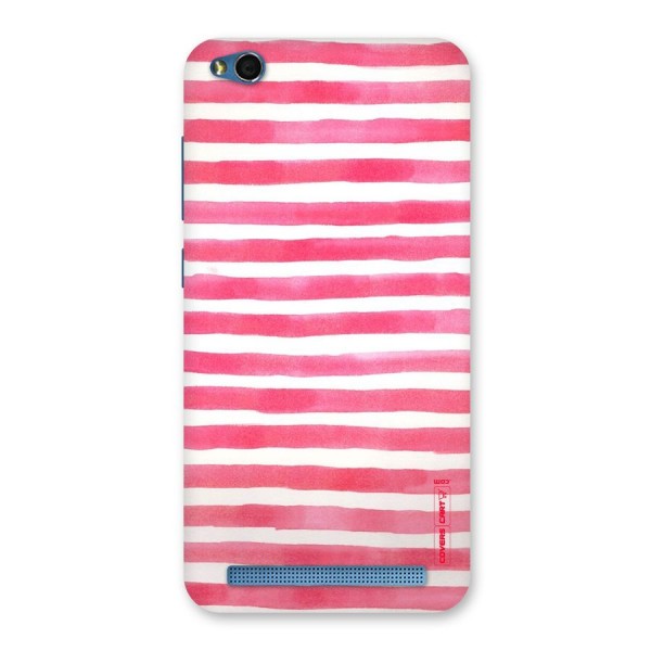 White And Pink Stripes Back Case for Redmi 5A