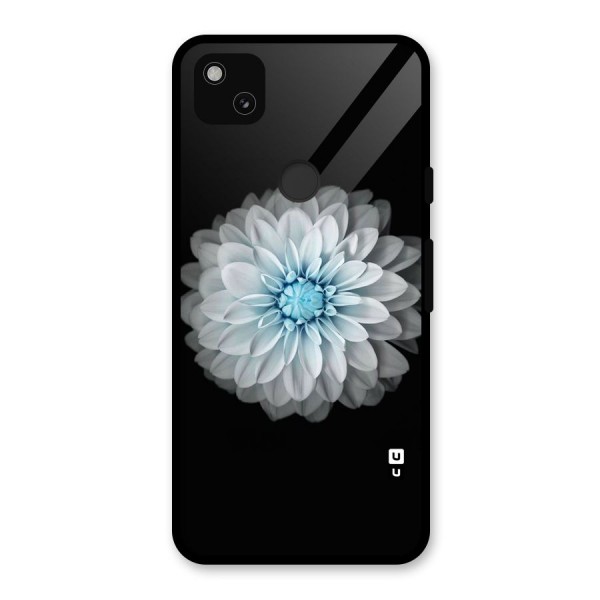 White Bloom Glass Back Case for Google Pixel 4a