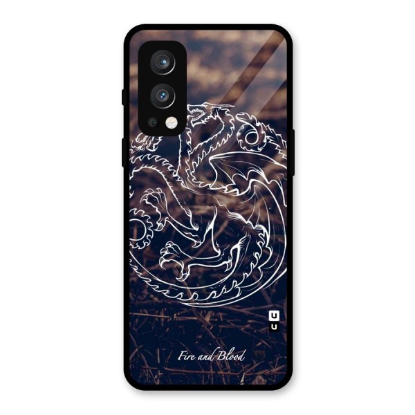 White Circle Glass Back Case for OnePlus Nord 2 5G