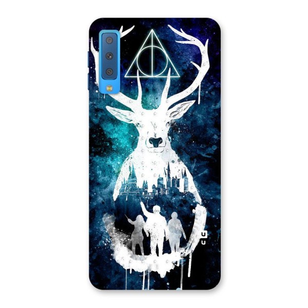 White Deer Back Case for Galaxy A7 (2018)