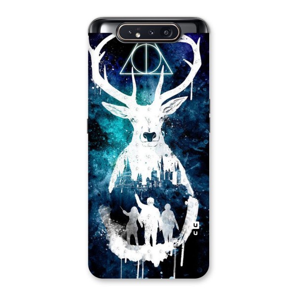 White Deer Back Case for Galaxy A80