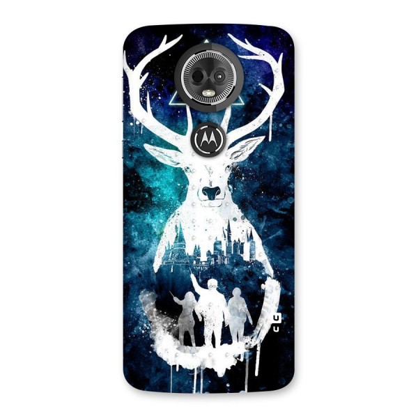 White Deer Back Case for Moto E5 Plus