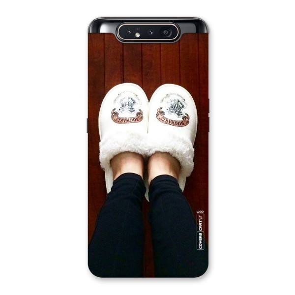 White Feets Back Case for Galaxy A80