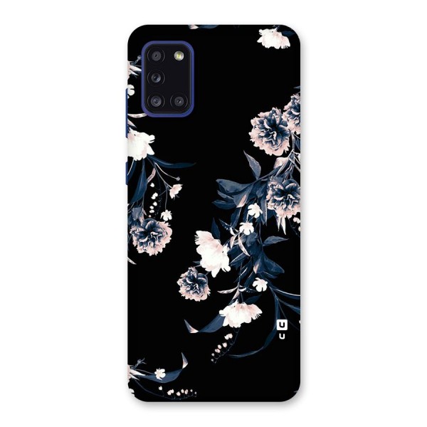 White Flora Back Case for Galaxy A31