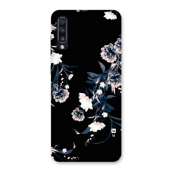 White Flora Back Case for Galaxy A70
