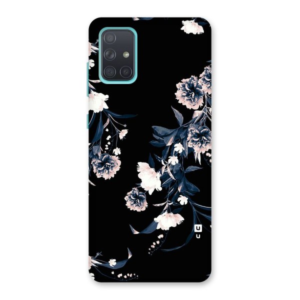 White Flora Back Case for Galaxy A71