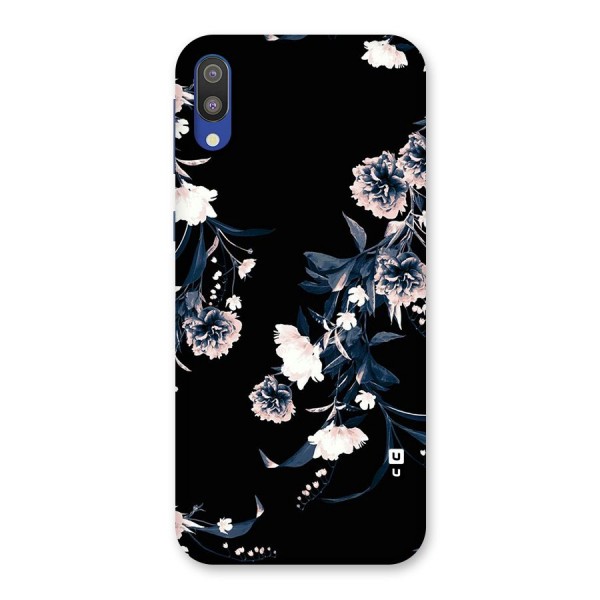 White Flora Back Case for Galaxy M10