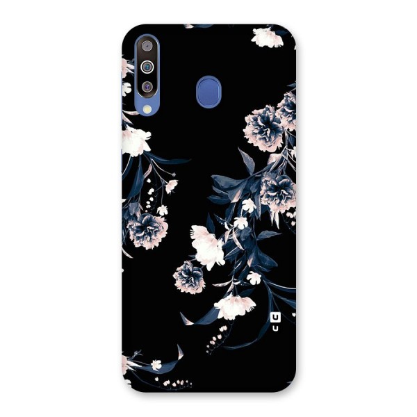 White Flora Back Case for Galaxy M30
