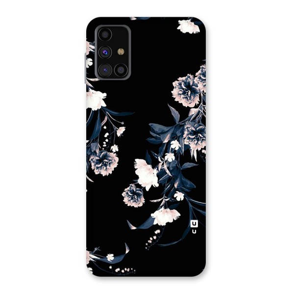 White Flora Back Case for Galaxy M31s