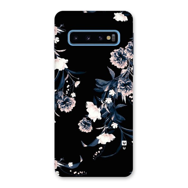 White Flora Back Case for Galaxy S10