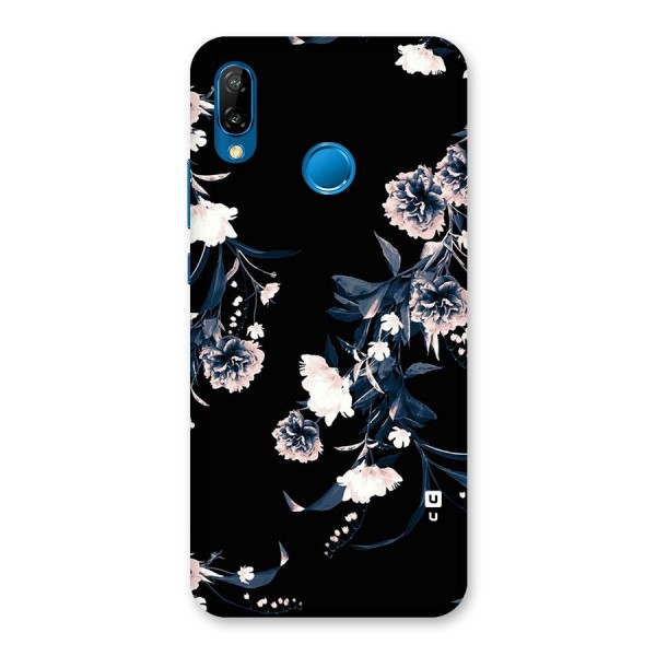 White Flora Back Case for Huawei P20 Lite