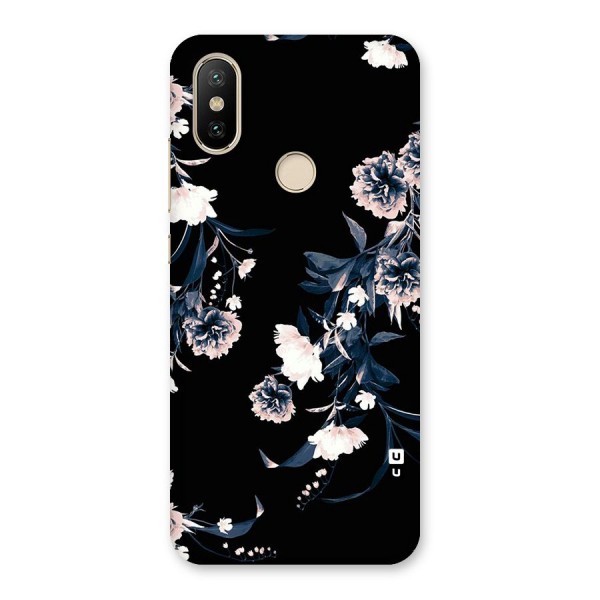 White Flora Back Case for Mi A2