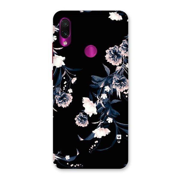 White Flora Back Case for Redmi Note 7 Pro