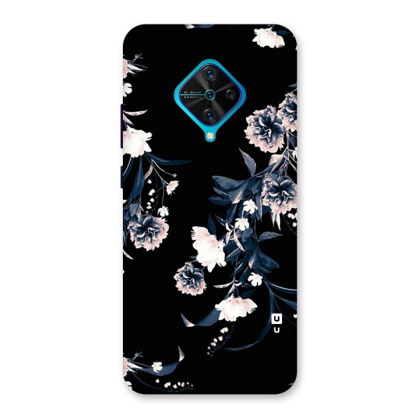 White Flora Back Case for Vivo S1 Pro