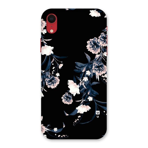 White Flora Back Case for iPhone XR