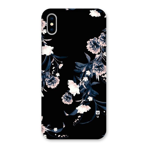 White Flora Back Case for iPhone XS
