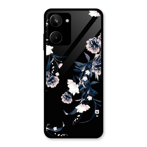 White Flora Glass Back Case for Realme 10