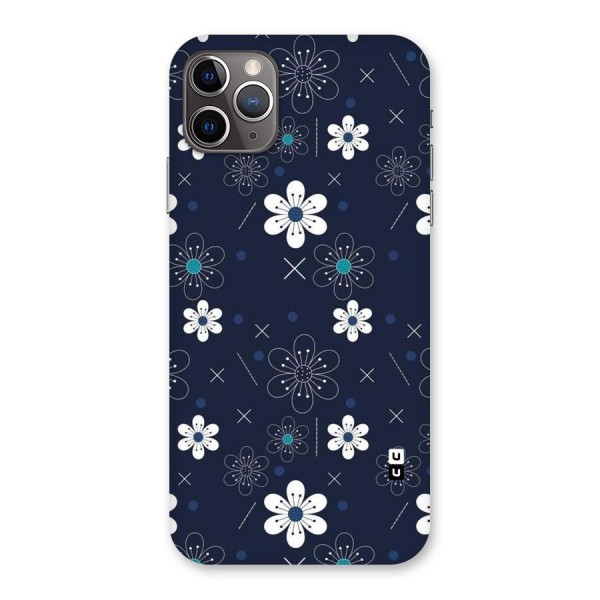 White Floral Shapes Back Case for iPhone 11 Pro Max