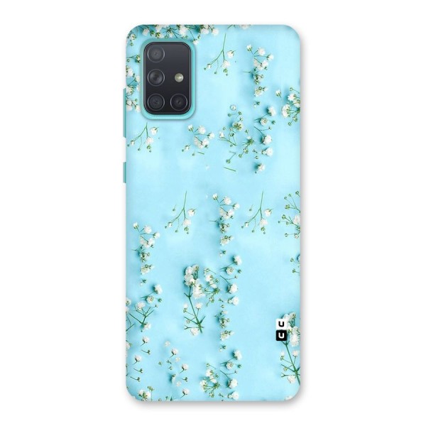 White Lily Design Back Case for Galaxy A71