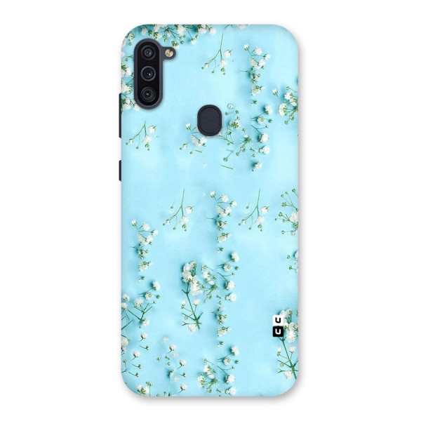White Lily Design Back Case for Galaxy M11