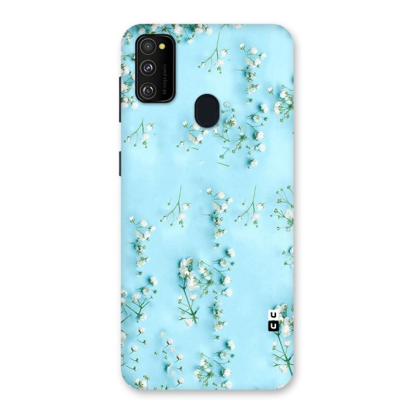White Lily Design Back Case for Galaxy M21