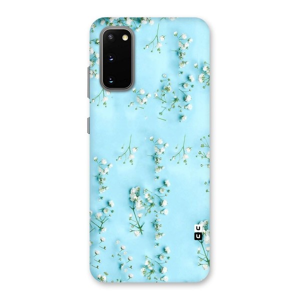 White Lily Design Back Case for Galaxy S20