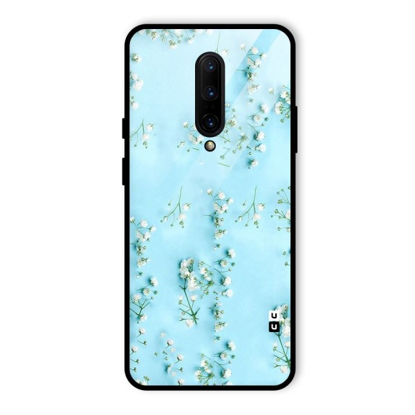 White Lily Design Glass Back Case for OnePlus 7 Pro
