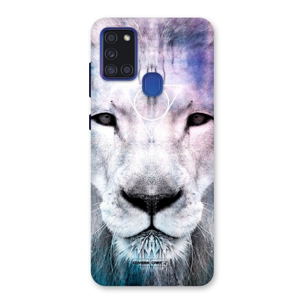 White Lion Back Case for Galaxy A21s