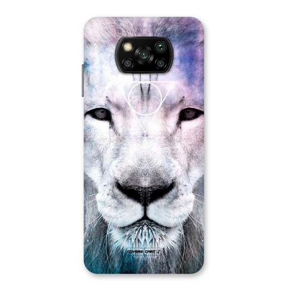 White Lion Back Case for Poco X3