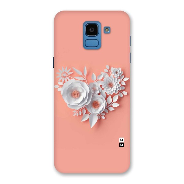 White Paper Flower Back Case for Galaxy On6