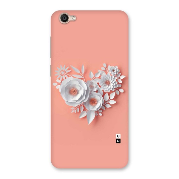 White Paper Flower Back Case for Vivo Y55s