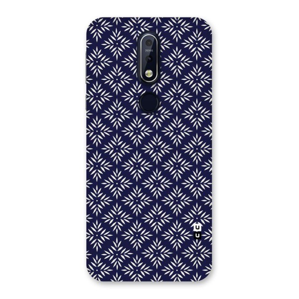 White Petals Pattern Back Case for Nokia 7.1