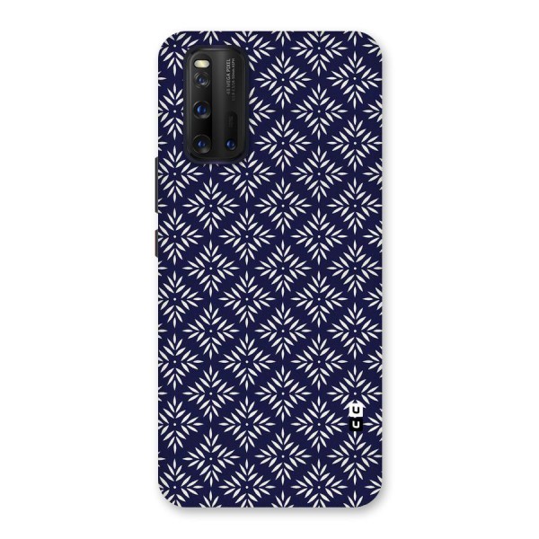 White Petals Pattern Back Case for Vivo iQOO 3